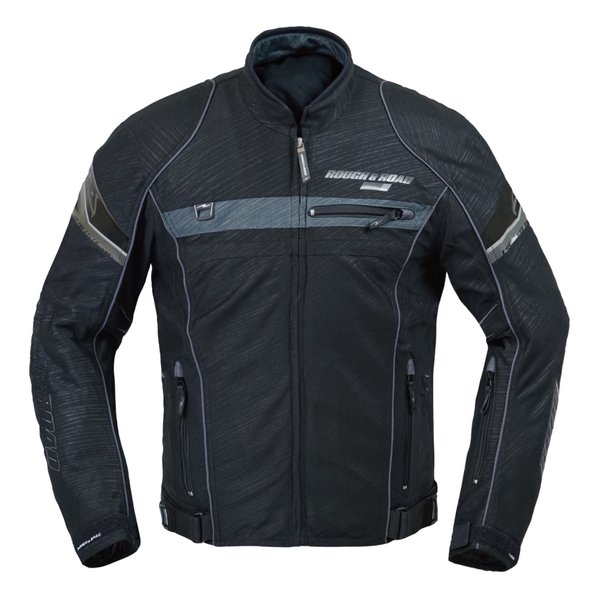 ROUGH&amp;ROAD ラフアンドロードフルメッシュジャケットFP スラッシュBK-M RR7346SS-BK2(2506436)代引不可 送料無料