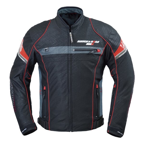 ROUGH&amp;ROAD ラフアンドロードフルメッシュジャケットFP スラッシュRD-WM RR7346SS-RDL2(2506449)代引不可 送料無料