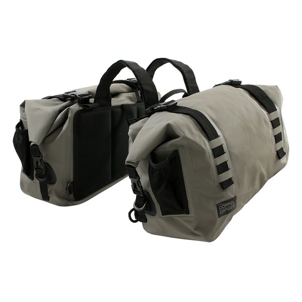 DOPPELGANGER（ドッペルギャンガー）バイク用 ターポリンサイドバッグ 容量40L 片側20L /ストームカーキ DBT393-KH(2648151)代引不可