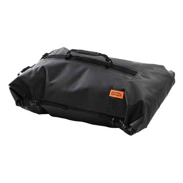 DOPPELGANGER（ドッペルギャンガー）バイク用 ターポリンツーリングシートバッグ 容量60L/ブラック DBT427-BK(2648155)代引不可