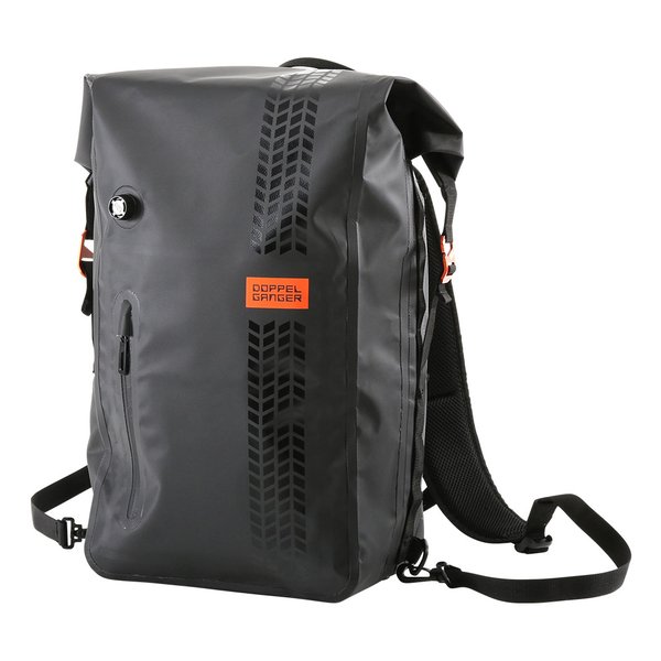 DOPPELGANGER（ドッペルギャンガー）バイク用 ターポリンデイパック 2 容量24L/ブラック DBT596-BK(2648167)代引不可