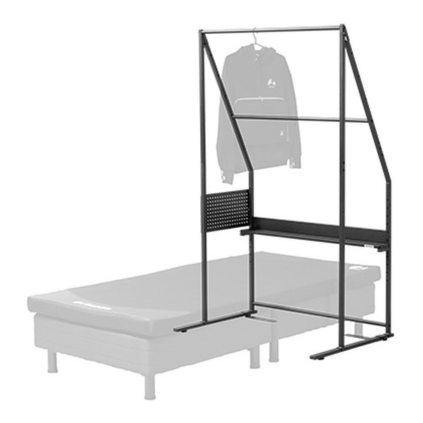 Bauhutte バウヒュッテベッドハンガーラック 幅117×奥行77×高さ192cm/ブラック BHB-1000HR-BK(2648368)代引不可