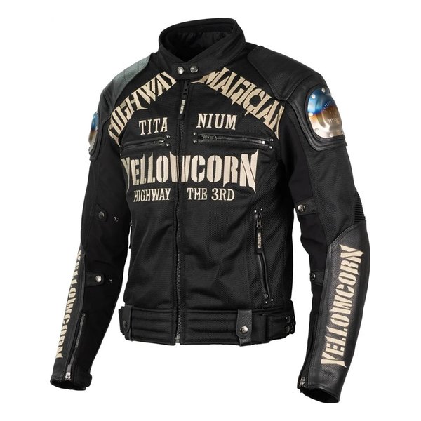YeLLOW CORN イエローコーンMESH JACKET メッシュジャケット ブラックアイボリー/LLサイズ YB-5109BK/IVLL(2651100)送料無料