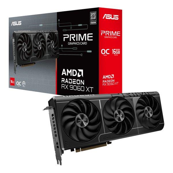 ASUS エイスースPrime Radeon RX 9060 XT 16GB GDDR6 OC Edition グラフィックゲーム盤 移らす不可 PRIME-RX9060XT-O16G(2653620)貨物輸送無料