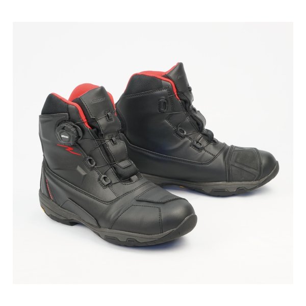 ROUGH&amp;ROAD ラフアンドロードR&amp;R DTラフライディングシューズ BK/RD-24.0 RR6302BK/RD240(2529322)代引不可 送料無料