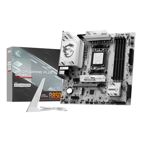 MSI エムエスアイAMD Ryzen9000シリーズ対応 AM5 DDR5 microATX WiFi6E マザーボード B850M GAMING PLUS WIFI6E(2655499)送料無料