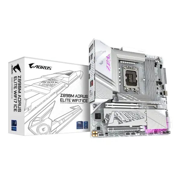 GIGABYTE ギガバイトZ890M AORUS ELITE WF7 ICE MicroATXマザーボード Z890M A ELITE WF7 ICE(2636008)代引不可 送料無料