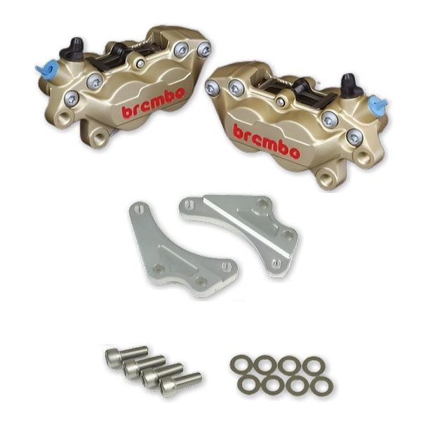 ROUGH&ROAD ラフアンドロード4PキャリパーKIT bremboキャスティング GD WQ24-13005SV(2646315)代引不可 送料無料