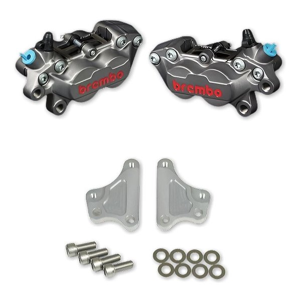 ROUGH&ROAD ラフアンドロード4PキャリパーKIT bremboキャスティング TI WQ25-10027SV(2646324)代引不可 送料無料