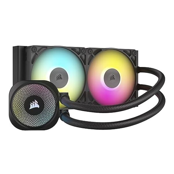 CORSAIR コルセアiCUE LINK TITAN RX RGB AIO Black 240mm オールインワン簡易水冷CPUクーラー CW-9061016-WW(2621209)代引不可 送料無料