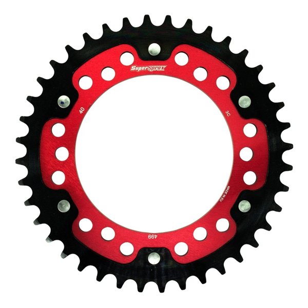 Supersprox スーパースプロックスSPX REAR STEALTH 499-40T RED RST