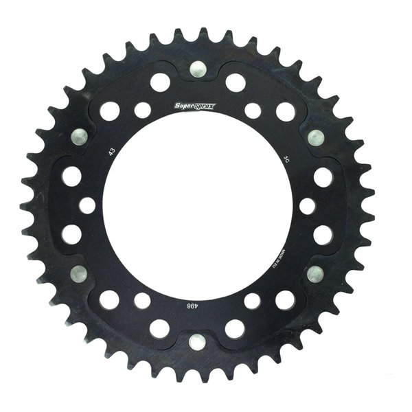 Supersprox スーパースプロックスSPX REAR STEALTH 498-43T BLK RST-49843-BLK(2534547)代引不可 送料無料