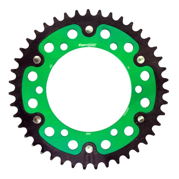 Supersprox スーパースプロックスSPX REAR STEALTH 498-43T GRN RST-49843-GRN(2534549)代引不可 送料無料