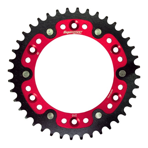 Supersprox スーパースプロックスSPX REAR STEALTH 210-40T RED RST-21040-RED(2534429)代引不可 送料無料