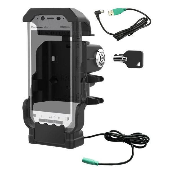 RAM MOUNTS ラムマウントGDSパワードック Panasonic FZ-N1/F1専用 キーロック付 ボール無 RAM-HOL-PAN11PKLU RAM-HOL-PAN11PKLU(2635534)代引不可 送料無料