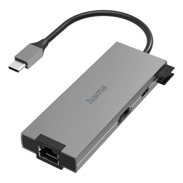 hama ハーマーUSB-Cハブ マルチポート 5ポート 2 x USB-A USB-C HDMI LAN/ 00200109(2657846)代引不可 送料無料