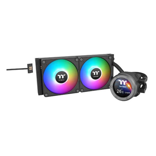 thermaltake サーマルテイクTH240 V2 Ultra EX ARGB Sync CPU Liquid Cooler 240mm 水冷CPUクーラー CL-W414-PL12SW-A(2654411)代引不可 送料無料