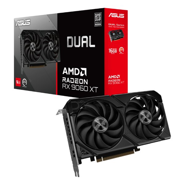 ASUS エイスースDual Radeon RX 9060 XT 16GB GDDR6 グラフィックゲーム盤 移らす不可 DUAL-RX9060XT-16G(2658523)貨物輸送無料