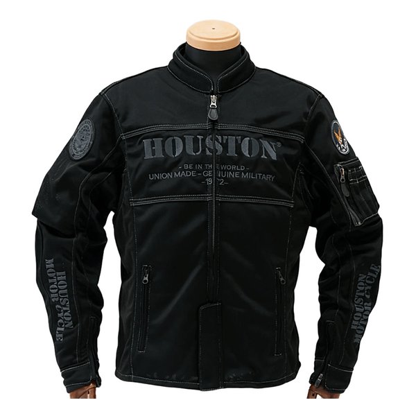 HOUSTON ヒューストンHTVA2510S M/C RIDING JAC BK L HTVA2510SBKL(2649766)送料無料