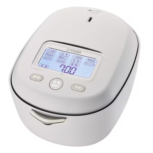 TIGER タイガー魔法瓶土鍋圧力IHジャー炊飯器 炊きたて 土鍋ご泡火炊き 5.5合炊き/ミストホワイト JRX-S100-WS(2662571)送料無料