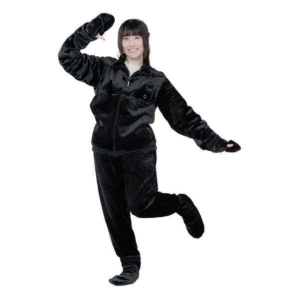 Bauhutte バウヒュッテゲーミング着る毛布 ダメ着4SG XLサイズ/ブラック HFD-4SG25-XL-BK(2648363)代引不可