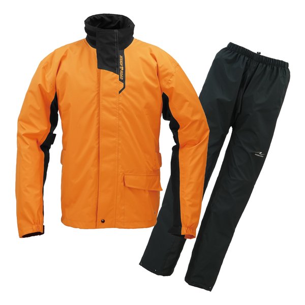 ROUGH&ROAD ラフアンドロードデュアルテックス3レイヤーBIBレインスーツ オレンジ-BLL RR7812ORB4(2660270)代引不可 送料無料 12,375円