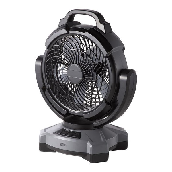 SANWA SUPPLY サンワサプライ大型作業用ファン 充電式・自動首振り機能付き FAN-W1BK(2663594)代引不可 送料無料
