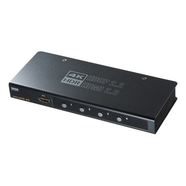 SANWA SUPPLY サンワサプライ4K・HDR・HDCP2.2対応HDMI切替器 4入力・1出力 SW-HDR41H(2663617)代引不可 送料無料