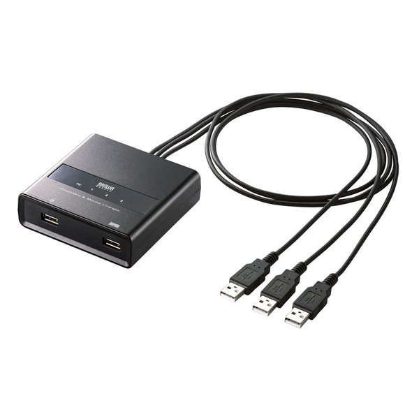 SANWA SUPPLY サンワサプライキーボードマウス用パソコン切替器 SWKM3UU(2558084)代引不可 送料無料