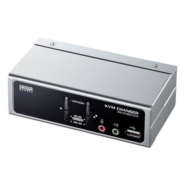 SANWA SUPPLY サンワサプライUSB・PS/2コンソール両対応パソコン自動切替器 2: SW-KVM2HVCN(2663638)代引不可 送料無料