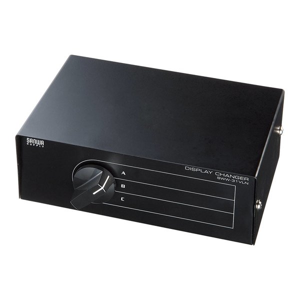 SANWA SUPPLY サンワサプライディスプレイ切替器3回路 SWW31VLN(2197939)代引不可 送料無料