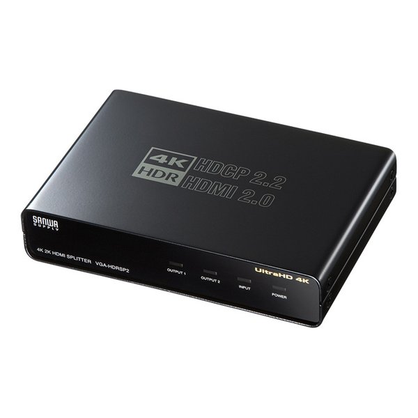 SANWA SUPPLY サンワサプライ4K/60Hz・HDR対応HDMI分配器 2分配 VGAHDRSP2(2482273)代引不可 送料無料