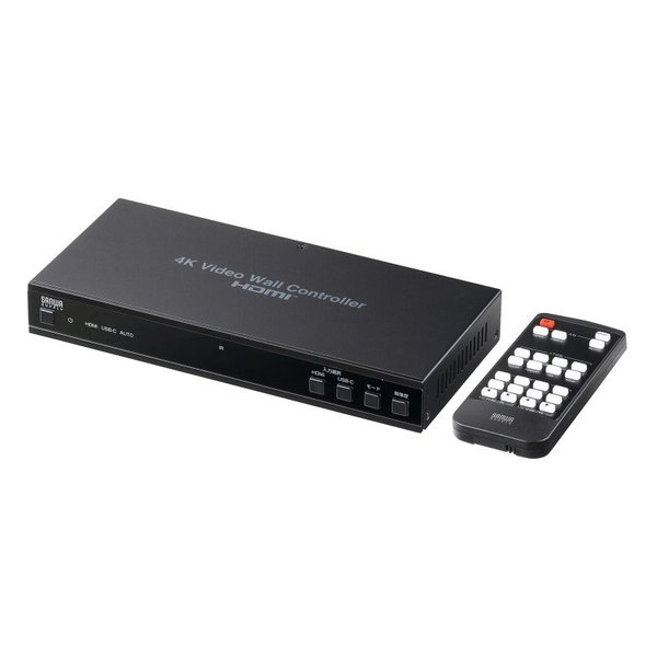 SANWA SUPPLY サンワサプライ4画面ビデオウォールコントローラ 4K対応 VGA-PHD4VWC(2663681)代引不可 送料無料