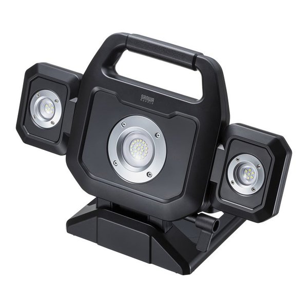 SANWA SUPPLY サンワサプライ高輝度LED投光器 充電式 LED-FL1BK(2663687)代引不可 送料無料