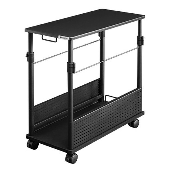 Bauhutte バウヒュッテ昇降式Ｌ字デスク スタンダードタイプ/幅320mm×奥行670mm/ブラック BHD-670H-BK(2448353)代引不可