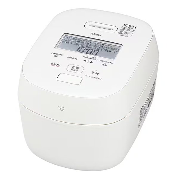 zojirushi 象印マホービン ゾウジルシ圧力IH炊飯器 炎舞炊き 鉄 くろがね仕込み 豪炎かまど釜/5.5合/ホワイト NW-NB10-WA(2667085)送料無料