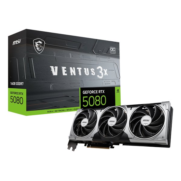 MSI エムエスアイグラフィックボード NVIDIA GeForce RTX 5080/トルクスファン 5.0/ブラック GeForce RTX 5080 16G VENTUS 3X OC(2644193)送料無料