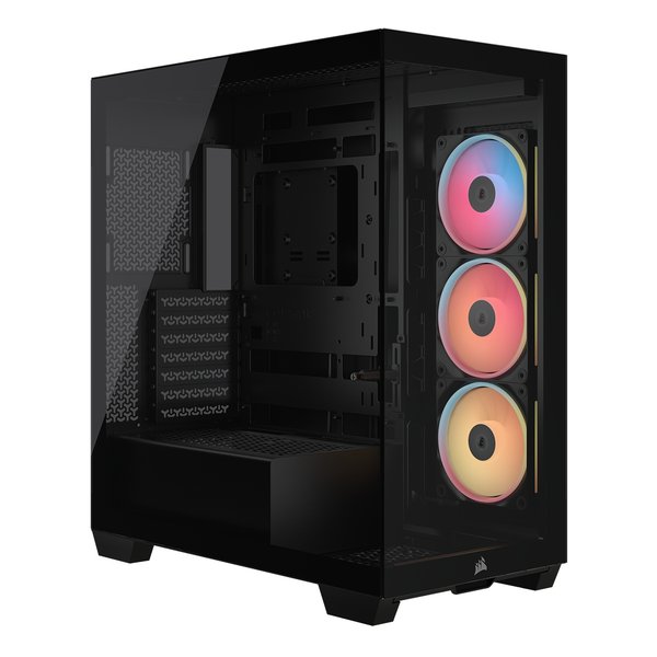 CORSAIR コルセアミドルタワー型PCケース 3500X LX-R RGB iCUE LINK Black E-ATX/ブラック CC-9011324-WW(2662482)代引不可 送料無料