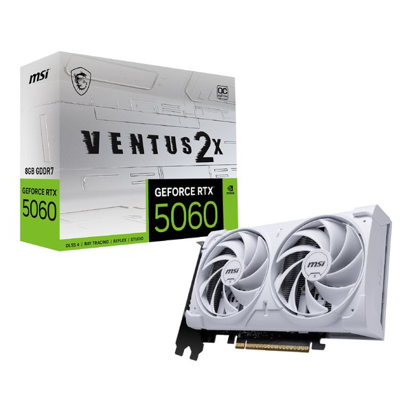 MSI エムエスアイGeForce RTX 5060 8G VENTUS 2X OC WHITE G5060-8V2CW(2666345)貨物輸送無料