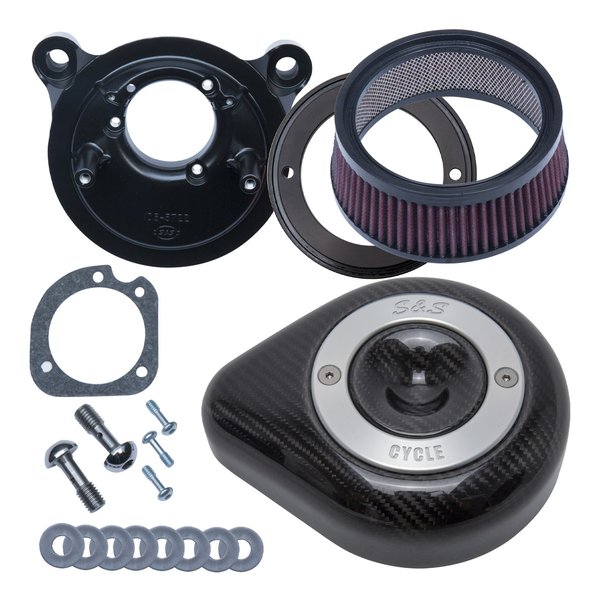S&S Cycle Inc（エスアンドエスサイクル）Stealth A/C CarbonTear TC 電スロ 08-17 170-0500(2625013)代引不可 送料無料