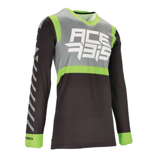 ACERBIS アチェルビスMX X-FLEX FIVEジャージ ブラック/グリーン ＸＬサイズ AC-25037BK/GR4(2645299)代引不可 送料無料 7,223円