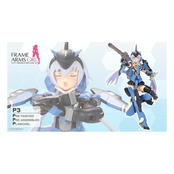 壽屋（コトブキヤ）プラモデル フレームアームズ・ガール P3 スティレット 塗装組立済/全高約150mm FG165(2673330)代引不可 送料無料