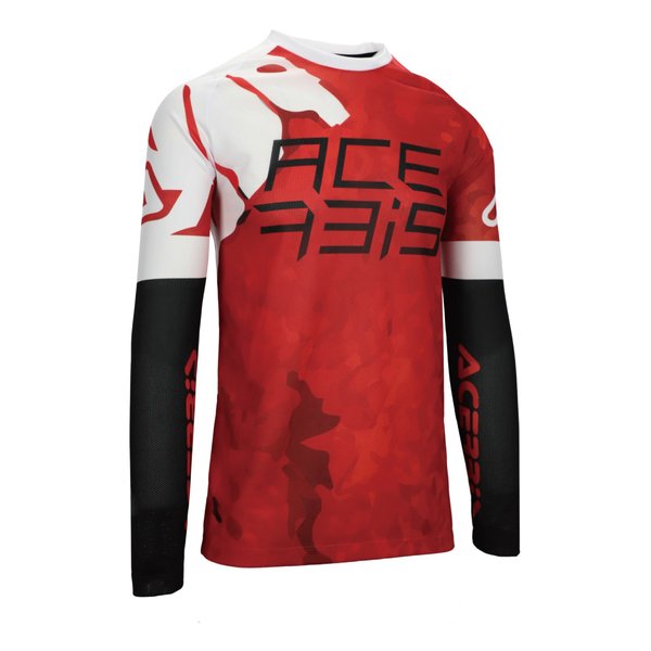 ACERBIS アチェルビスJ-WINDY WATERMARKジャージ レッド/ホワイト ＸＬサイズ AC-26046RD/WH4(2645663)代引不可 送料無料 6,435円