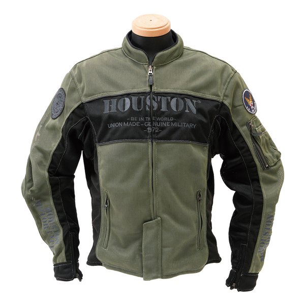 HOUSTON ヒューストンHTVA2510S M/C RIDING JAC KH L HTVA2510SKHL(2649769)送料無料
