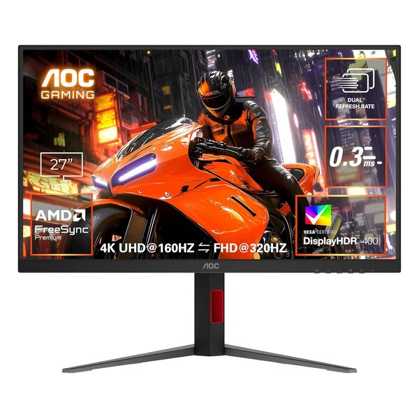 AOC エーオーシー27インチゲーミングモニター デュアルリフレッシュレート対応 U27G4/11(2676067)代引不可 送料無料