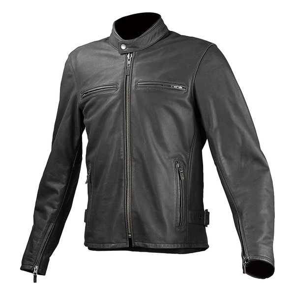 KOMINE コミネLJ-534 SINGLE R LEATHER JKT BLK XL 02-534/BK/XL(2477903)代引不可 送料無料