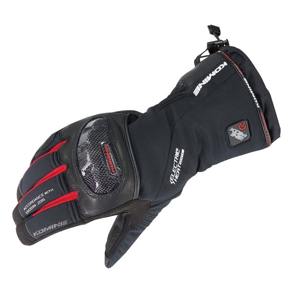 KOMINE コミネEK-200 CARBON PROTEC EGLV BLK/RED XL 08-200/BK/RD/XL(2479349)代引不可 送料無料