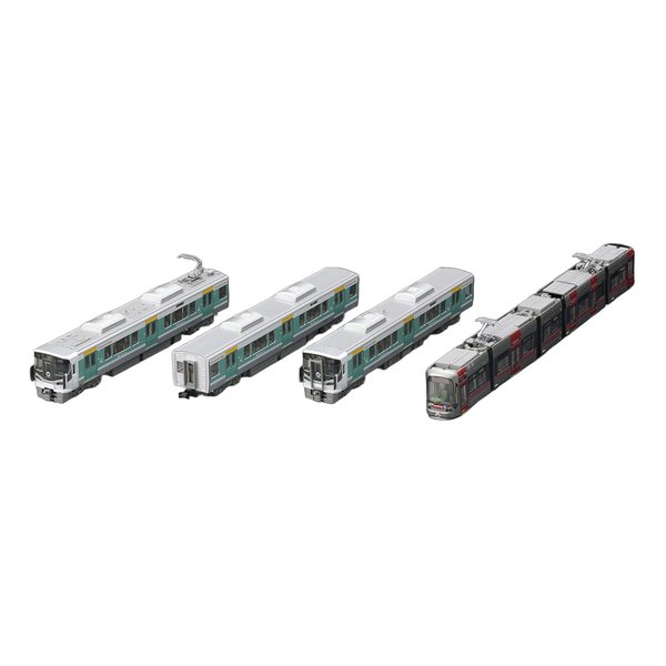TOMYTEC（トミーテック）特別企画品 JR 227系近郊電車・広島電鉄5100形（ラッピングコラボトレイン）セット 97957(2670119)代引不可 送料無料