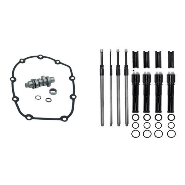 S&amp;S Cycle Inc（エスアンドエスサイクル）465Cカム＋G.BLK プッシュロッドセット M8 17-21 465C-CAM-BLK-SET(2673616)代引不可 送料無料
