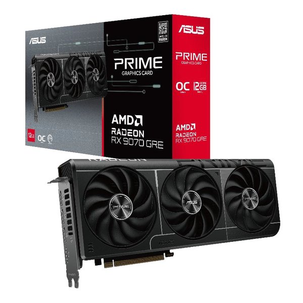 ASUS エイスースPrime Radeon RX 9070 GRE EVO OC Edition 12GB GDDR6 移らす不可 PRIME-RX9070GRE-O12G-EVO(2682590)貨物輸送無料